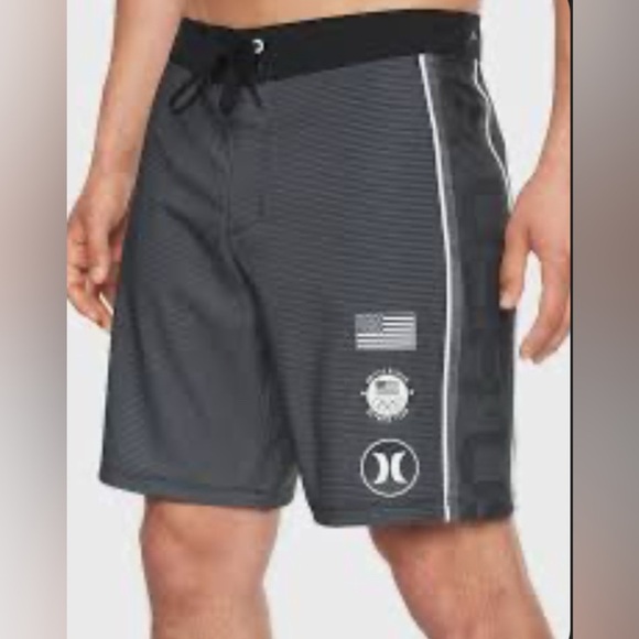 Hurley Men's USA Olympic Swim Board Shorts Size 36 - Picture 1 of 5